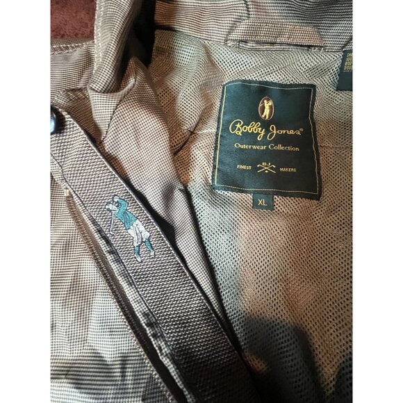 Bobby Jones XL Mens Checkered houndstooth Lightweight Jacket Golf Fall - Picture 4 of 10